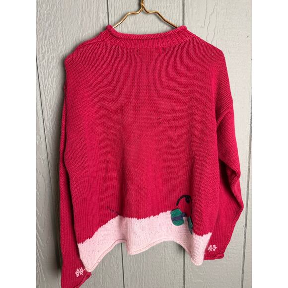 Vintage Croft & Barrow Snowman Christmas Sweater Women’s Medium - Picture 5 of 6